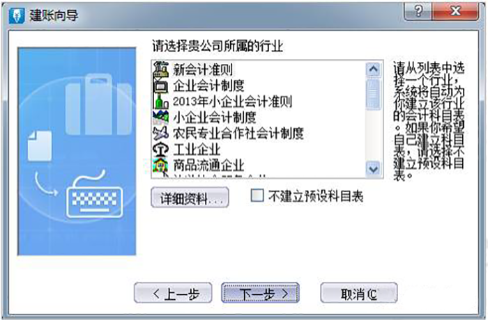 选择公司所属会计制度